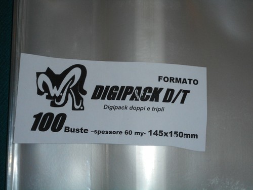 100 buste digipack t - 100, "digipack